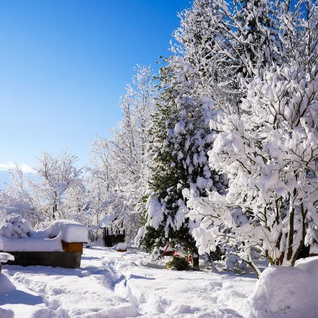 Garten im Winter, © im-web.de/ Touristinformation Fischbachau